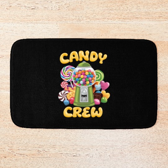 Candy Security Crew Lollipop Gummy Sweet Birthday Bath Mats