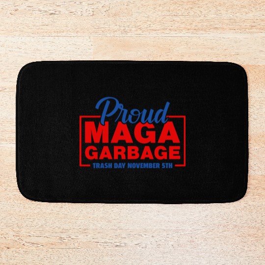 Proud Garbage For Trump 2024 Bath Mats