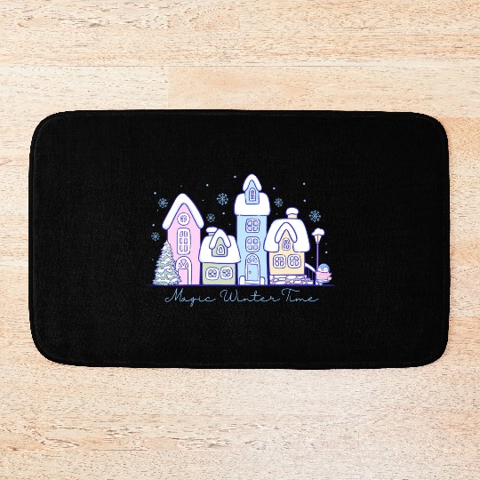 Magic winter time Bath Mats