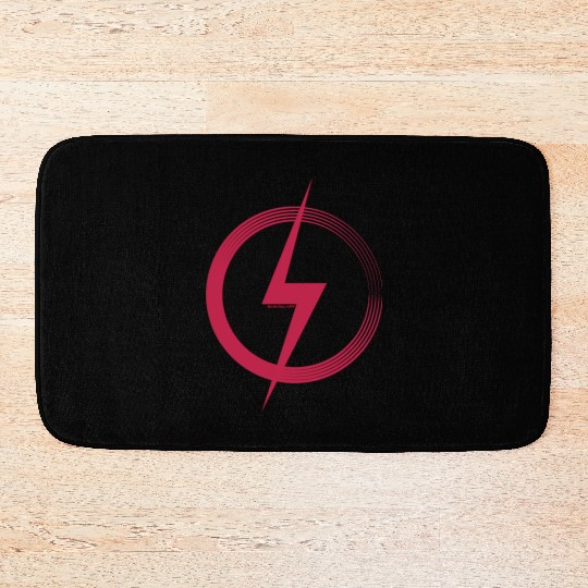 Circle and Lightning Bolt Bath Mats