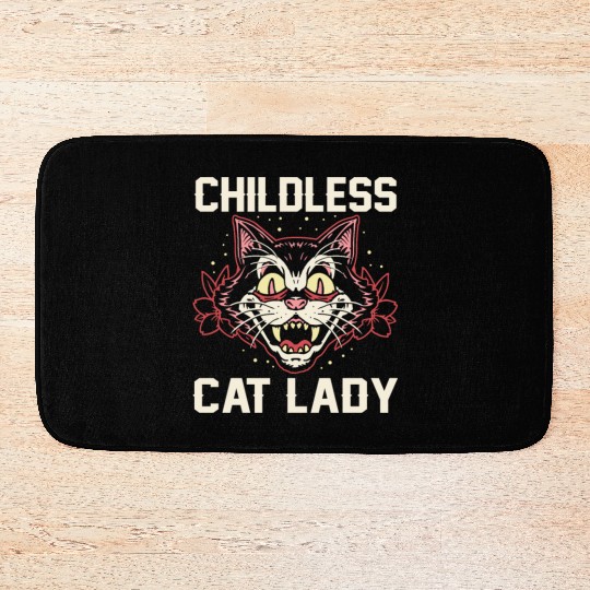 Childless Cat Lady Bath Mats