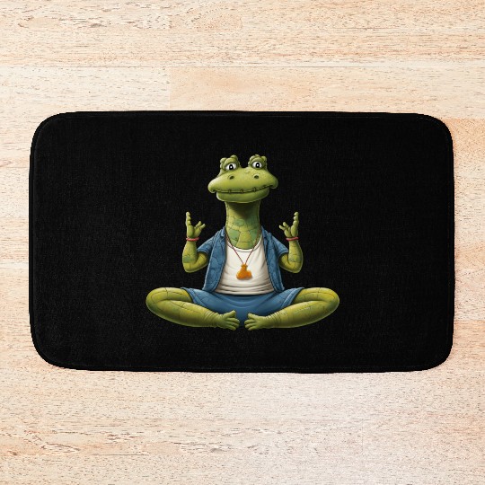 Crocodile Yoga / Yogi Crocodile Bath Mats