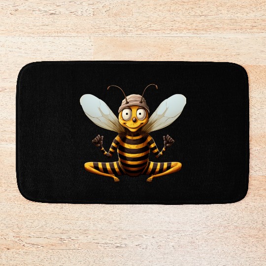 Bee Yoga Bath Mats