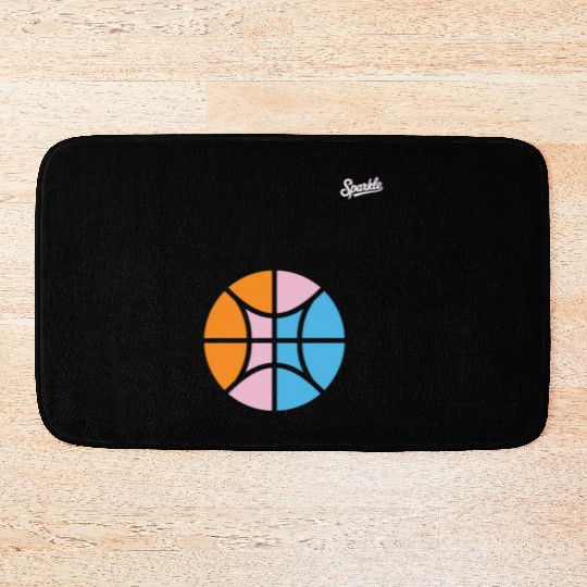 Sparkle Basketball Bath Mats