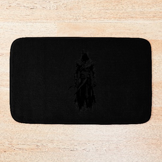 Black Warrior Sketch Power Fantasy Art 3 Bath Mats