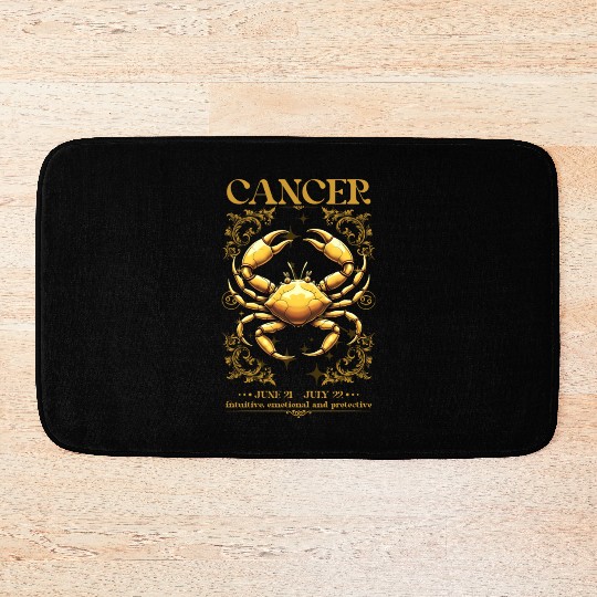 Cancer Zodiac Sign Bath Mats
