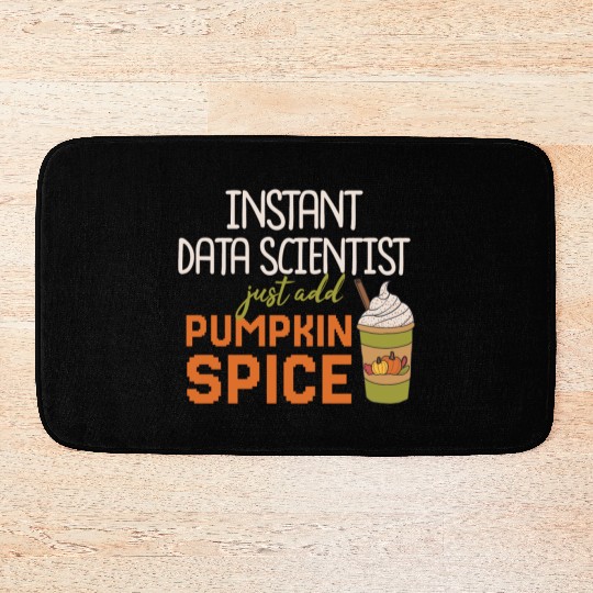 Data Scientist Thanksgiving Pumpkin Spice Bath Mats