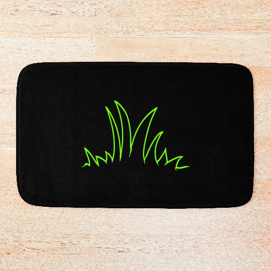 Meadow Many Grasses Blades Of Grass Green Nature Bath Mats