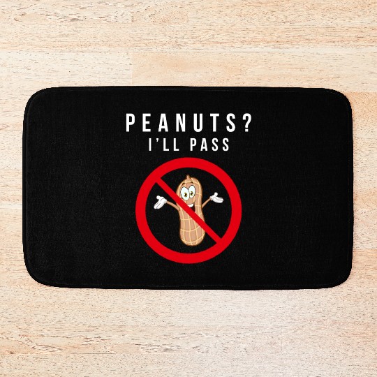 No Peanuts Allowed Bath Mats