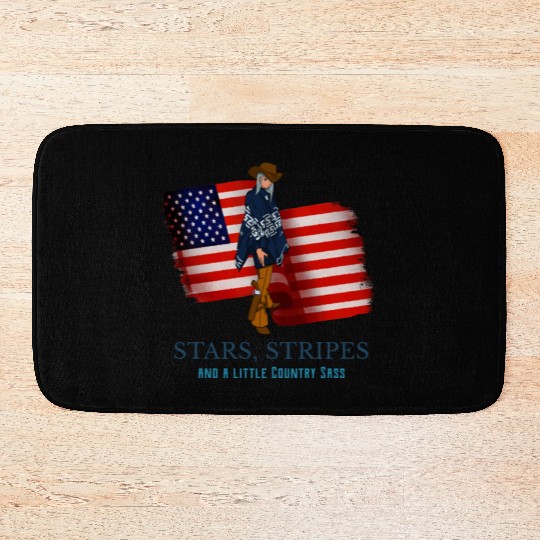Stars, Stripes, and a Little Country Sass Bath Mats
