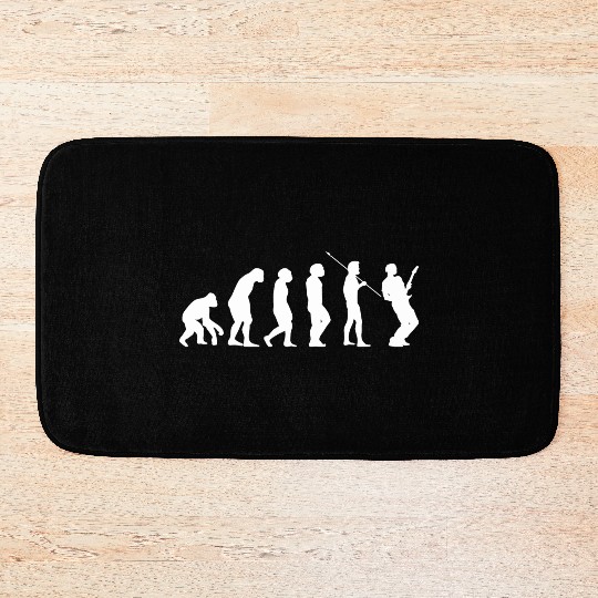 Guitar evolution guitar player musician Bath Mats
