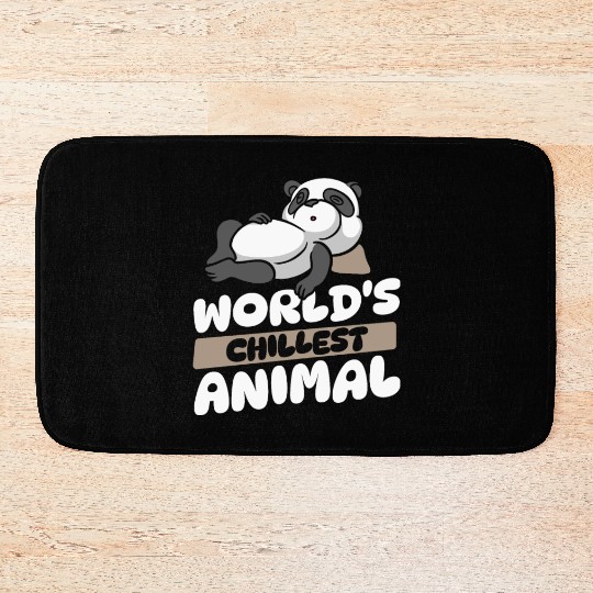 World's Chillest Animal Panda Bear Friend Giant Bath Mats
