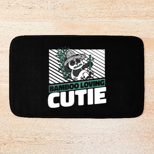 Bamboo Loving Cutie Panda Bear Friend Giant Panda Bath Mats