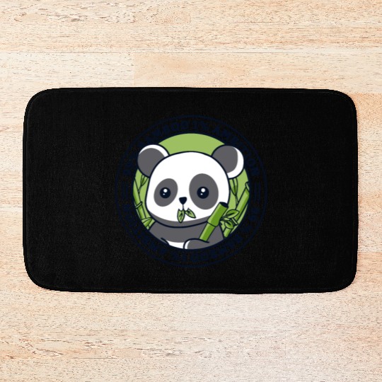 99% Bamboo 1% Ambition Panda Bear Friend Lover Bath Mats