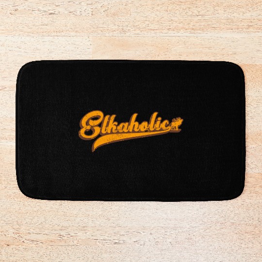 Elk Hunting Elkaholic Hunters Bath Mats