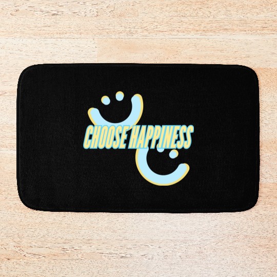 Choose Happiness | phozos Bath Mats