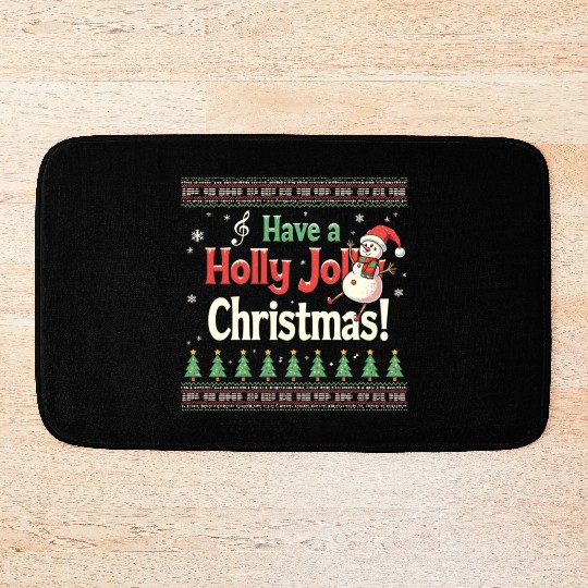 Have a holly joy christmas Bath Mats