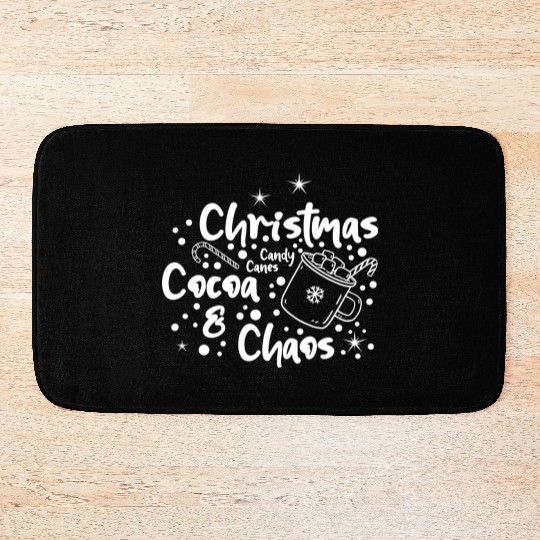 Christmas, Cocoa, Candy Canes, and Chaos Bath Mats