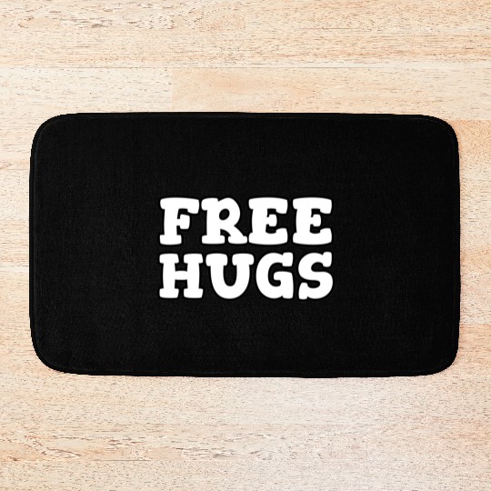 Free Hugs Bath Mats