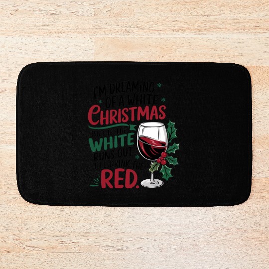 Im dreaming of a white Christmas Bath Mats