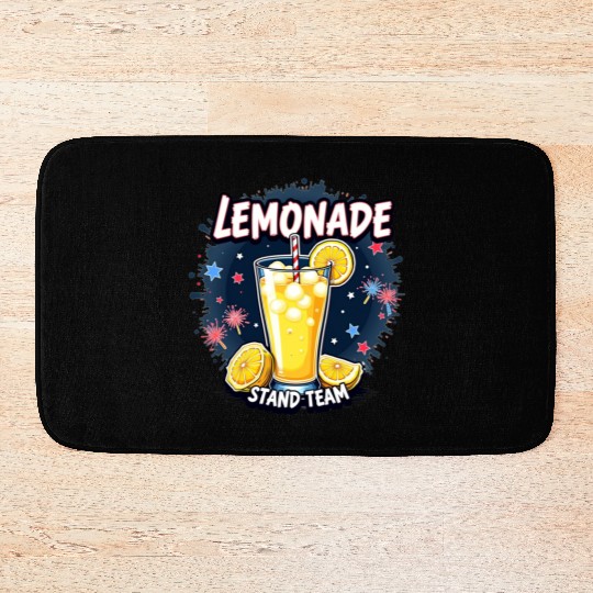 Lemonade stand team Bath Mats