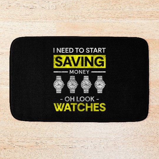 Clock Luxury Swiss Old School Bath Mats