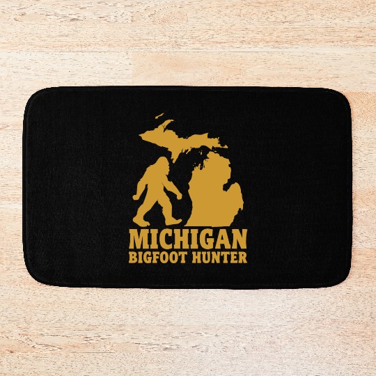 Michigan Bigfoot Hunter - Sasquatch enthusiasts Bath Mats