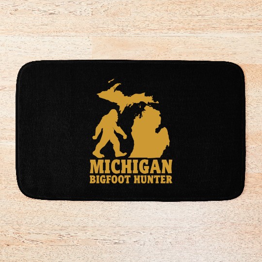 Michigan Bigfoot Hunter - Sasquatch enthusiasts Bath Mats