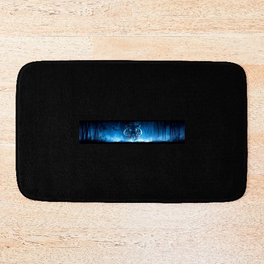 Majestic Tiger in the Bamboo Forest Bath Mats