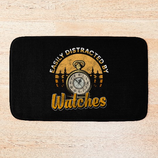 Clock Collector Pocket Watch Investment Bath Mats