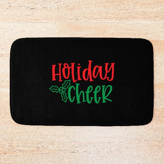 HOLIDAY Cheer: Festive Joy in Every Stitch Bath Mats