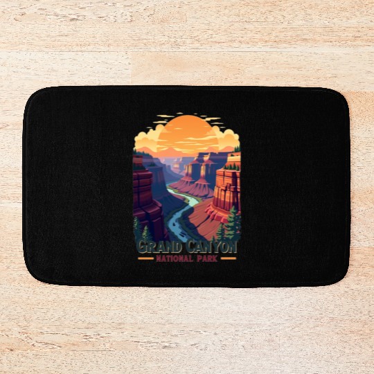 Majestic Grand Canyon: Nature's Masterpiece Bath Mats