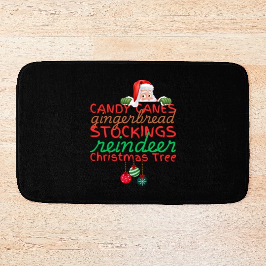 CANDY CANES Bath Mats