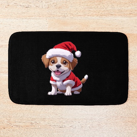 Santa Paws: The Cutest Christmas Puppy Bath Mats