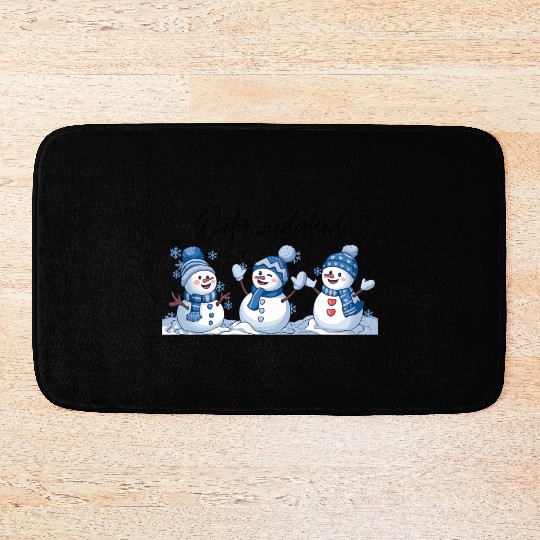 Snowman Christmas, Funny Snowman Bath Mats