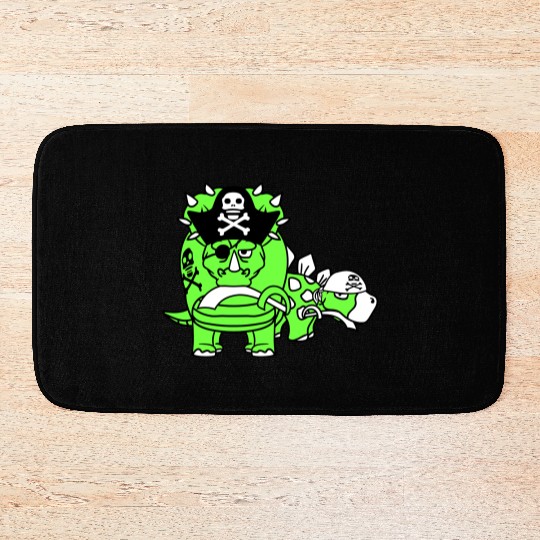 Triceratops Stegosaurus 2 Dinosaur Pirates Dinos Bath Mats
