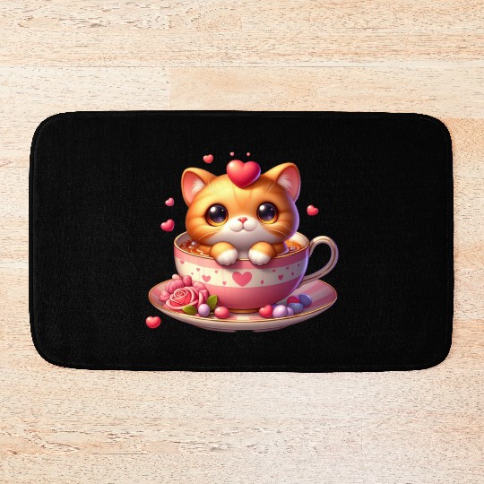 Valentines Retro, Valentine Day Bath Mats