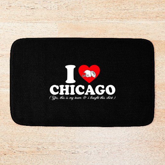 Groovy I Love CHICAGO Bath Mats