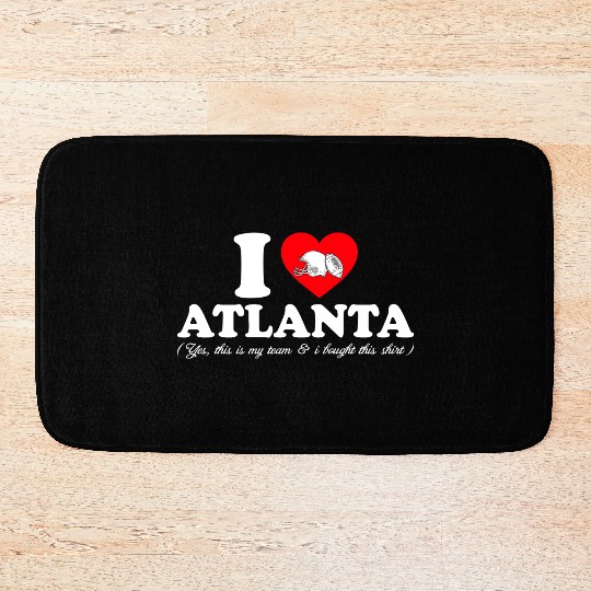 Groovy I Love Atlanta Bath Mats
