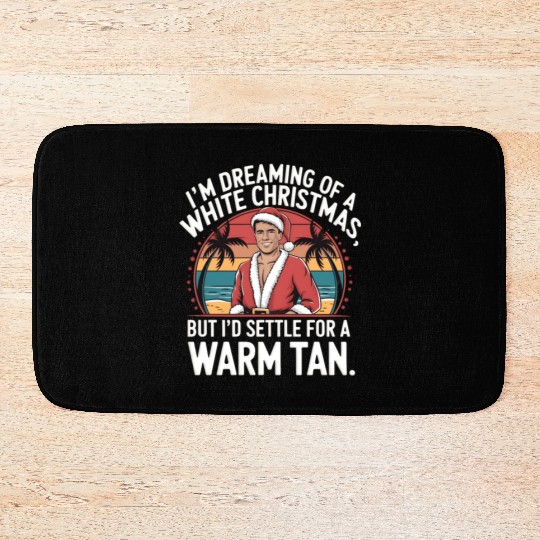 I'm dreaming of a white Christmas Bath Mats
