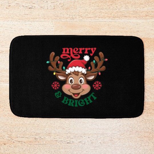 Merry and bright Bath Mats