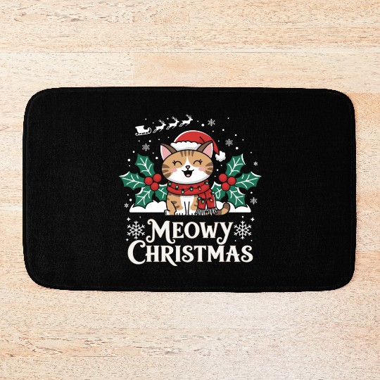 Christmas day Bath Mats