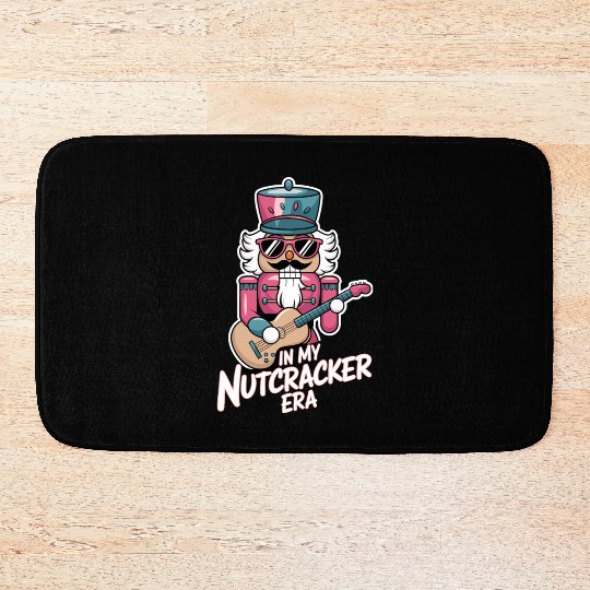 In My Nutcracker Era Nutcracker With Guitar Bath Mats
