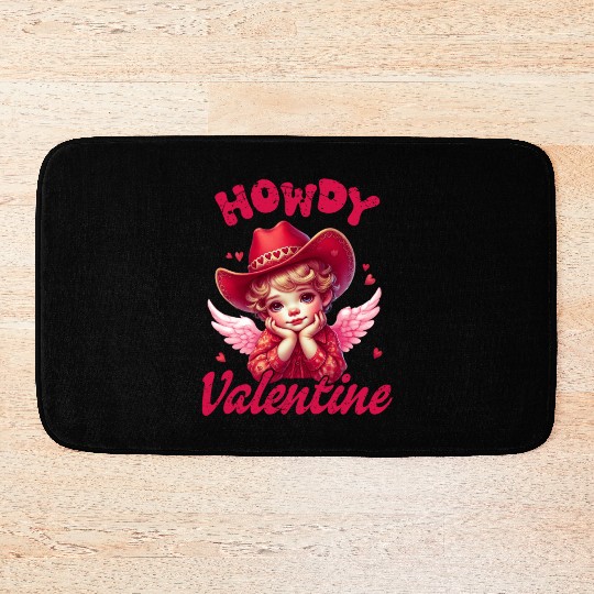 Howdy Valentine, Valentines Day Bath Mats