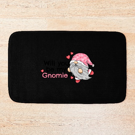Gnomes Valentines Revelin, Valentines Retro Bath Mats