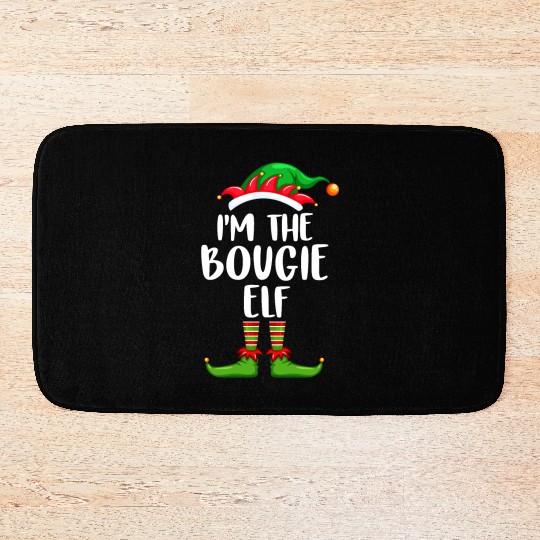 I'm The Bougie Elf Bath Mats Matching Family Christmas