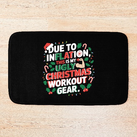 Inflation-Proof Christmas Workout Bath Mats