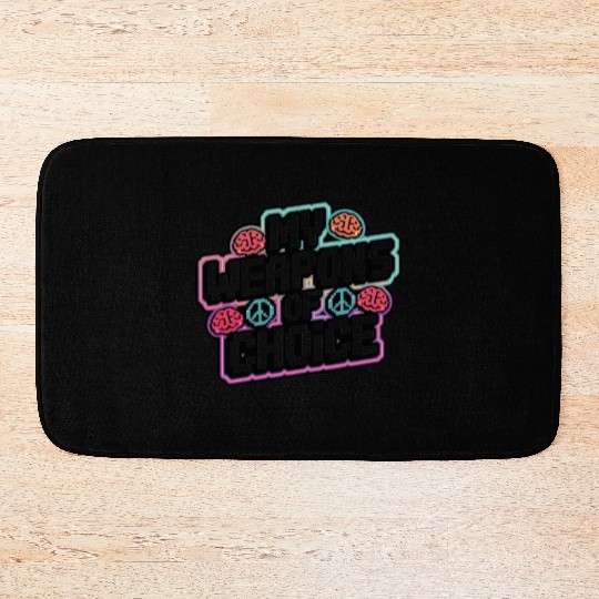 My Weapons of Choice KickBump ‎Youth Adult Funny Bath Mats