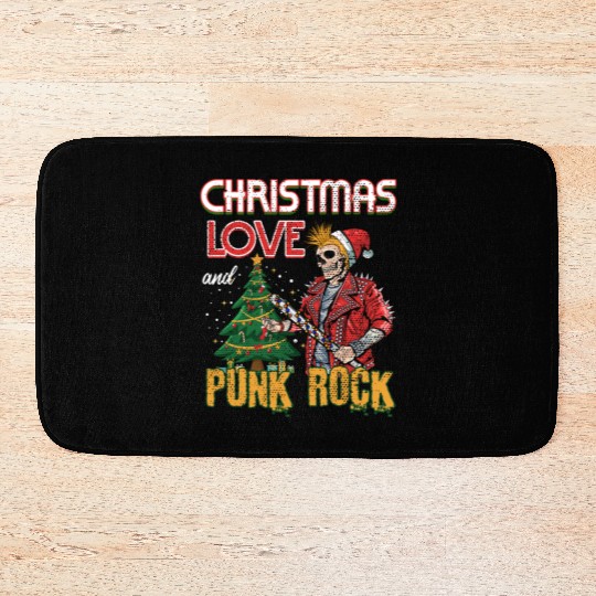 Rocky Christmas: Santa Claus Concert In Punk Rock Bath Mats