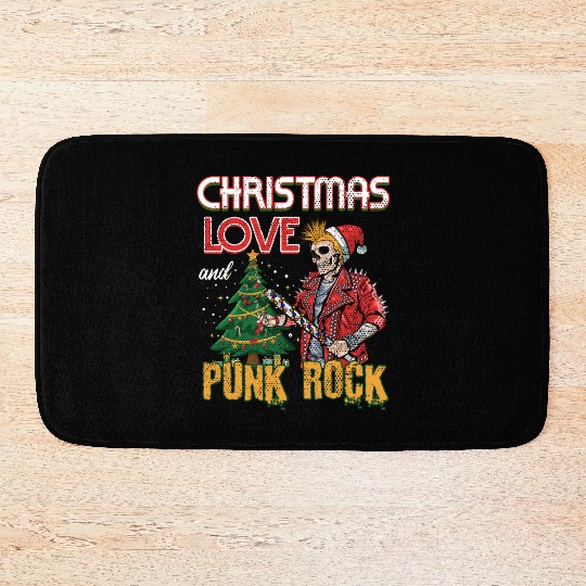 Rocky Christmas: Santa Claus Concert In Punk Rock Bath Mats